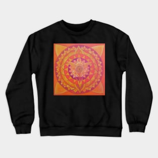 Angel of Love free-hand mandala Crewneck Sweatshirt